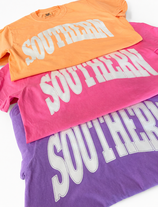 Southern Neon Cantaloupe Tee - Southern Soul & Co.