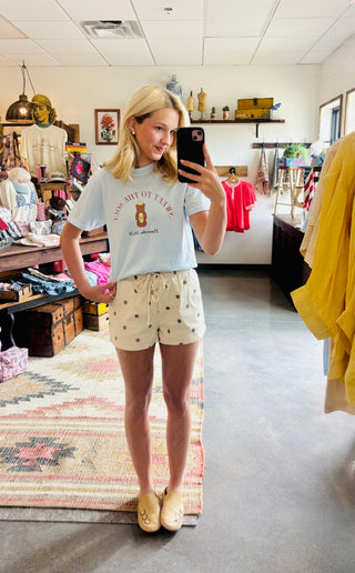 Brown Polka Dot Shorts
