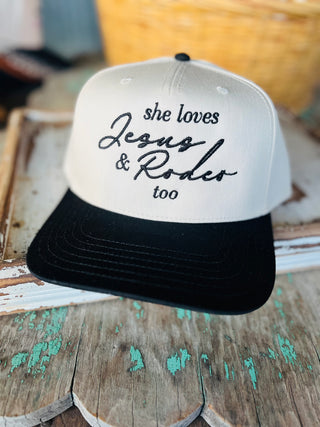 She Loves Jesus and Rodeo Too Hat