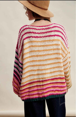 Sunset Stripe Cardigan