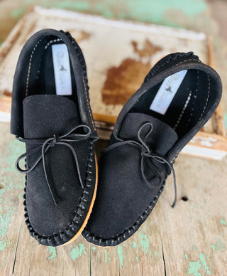 Black Suede Muleys (Size 8) image 0