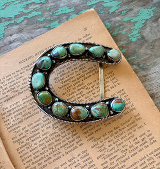 Turquoise Horseshoe Buckle