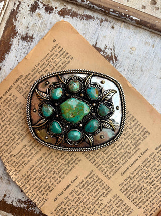 Turquoise Wildflower Buckle