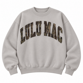 Lulu Mac Greige Mossy Oak Bottomland Sweatshirt | Preorder
