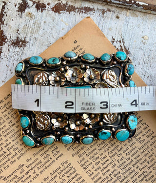 Turquoise Bronc Buckle