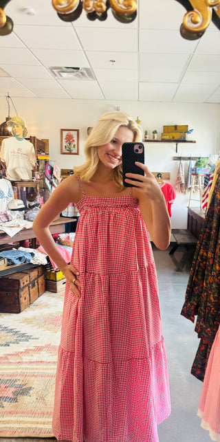 Red Gingham Dress