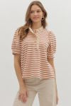 Desert Stripe Button Up