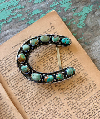 Turquoise Horseshoe Buckle