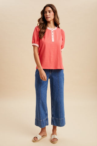 Mini Polka Dot Knit Top