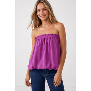 Orchid Dreams Strapless Bubble Top