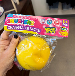 Smushers Squishy with Interchangeable Faces – Surprise Color