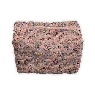 Cattle Drive Rose Large Makeup Bag