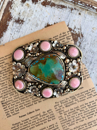 Pink Prairie Turquoise Buckle
