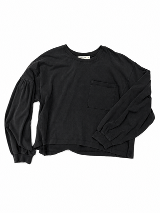 Vintage Charcoal Pocket Top