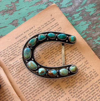 Turquoise Horseshoe Buckle