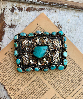 Turquoise Bronc Buckle