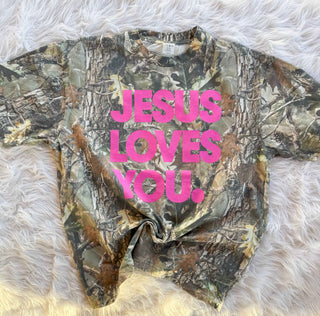 Jesus Loves You Camo Tee