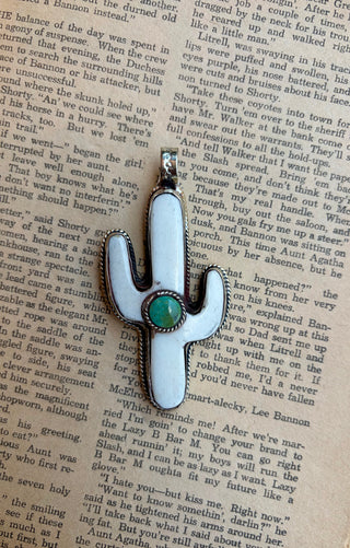 The Turquoise Cactus Pendant