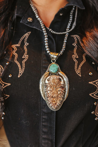 The Turquoise Horn Pendant