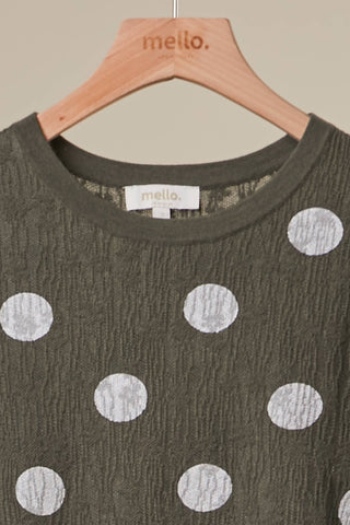 Polka Dot Cap Sleeve Top