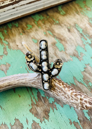 The Pearl Cactus Ring