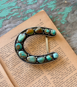 Turquoise Horseshoe Buckle