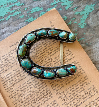 Turquoise Horseshoe Buckle