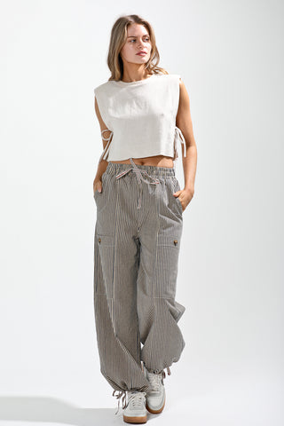 Vintage Wash Striped Pant