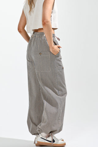 Vintage Wash Striped Pant