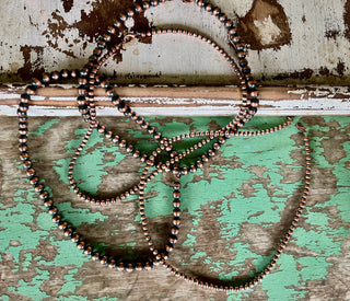 8mm Copper Pearls 20"