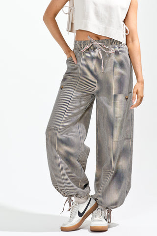 Vintage Wash Striped Pant