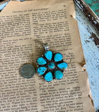 The Turquoise Blossom Pendant