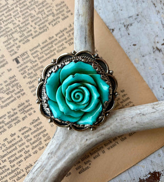Turquoise Rose Ring