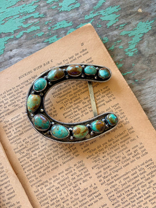 Turquoise Horseshoe Buckle