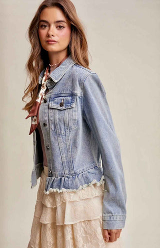 Darlin'Denim Ruffle Jacket