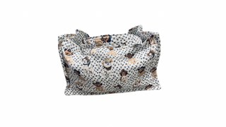 Cowboy Pups Navy Quilted Tote Bag