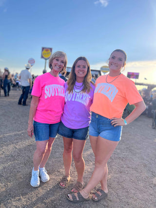 Southern Neon Cantelope Tee
