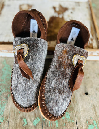 Cowhide Hearts (Size 8) image 0