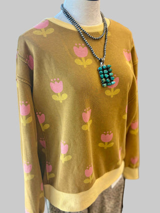 Vintage Tulip Pullover