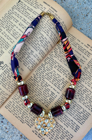 Midnight Rodeo Scarf Necklace