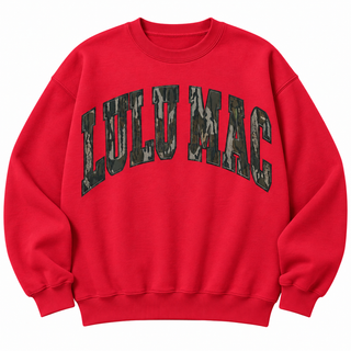 Lulu Mac Red Mossy Oak Bottomland Sweatshirt | Preorder