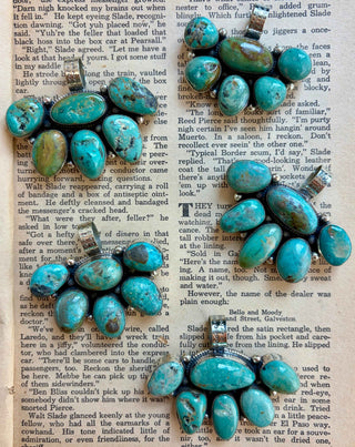Turquoise Wildflower Pendant