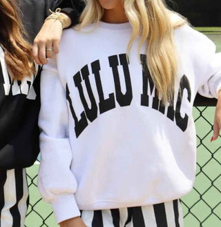 Lulu Mac Black/White Sweatshirt