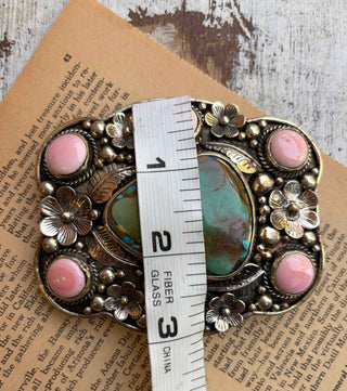 Pink Prairie Turquoise Buckle