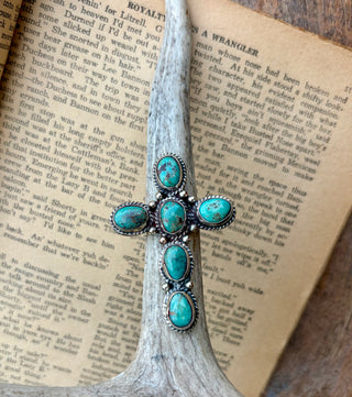The Turquoise Trail Cross Ring