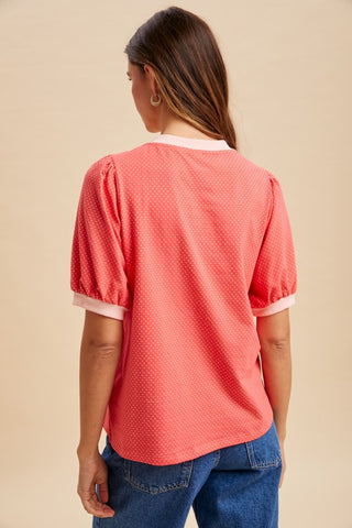 Mini Polka Dot Knit Top