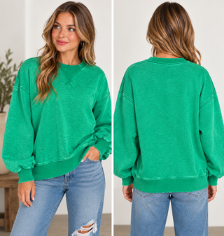 Evergreen Washed Sweatshirt