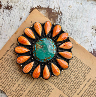 Western Sunrise Turquoise Buckle