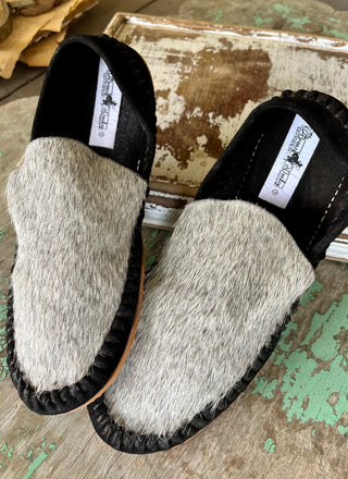 Cowhide Mules (Size 7)