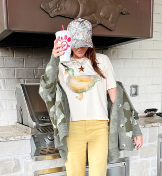 Mallard Muse Crop Tee